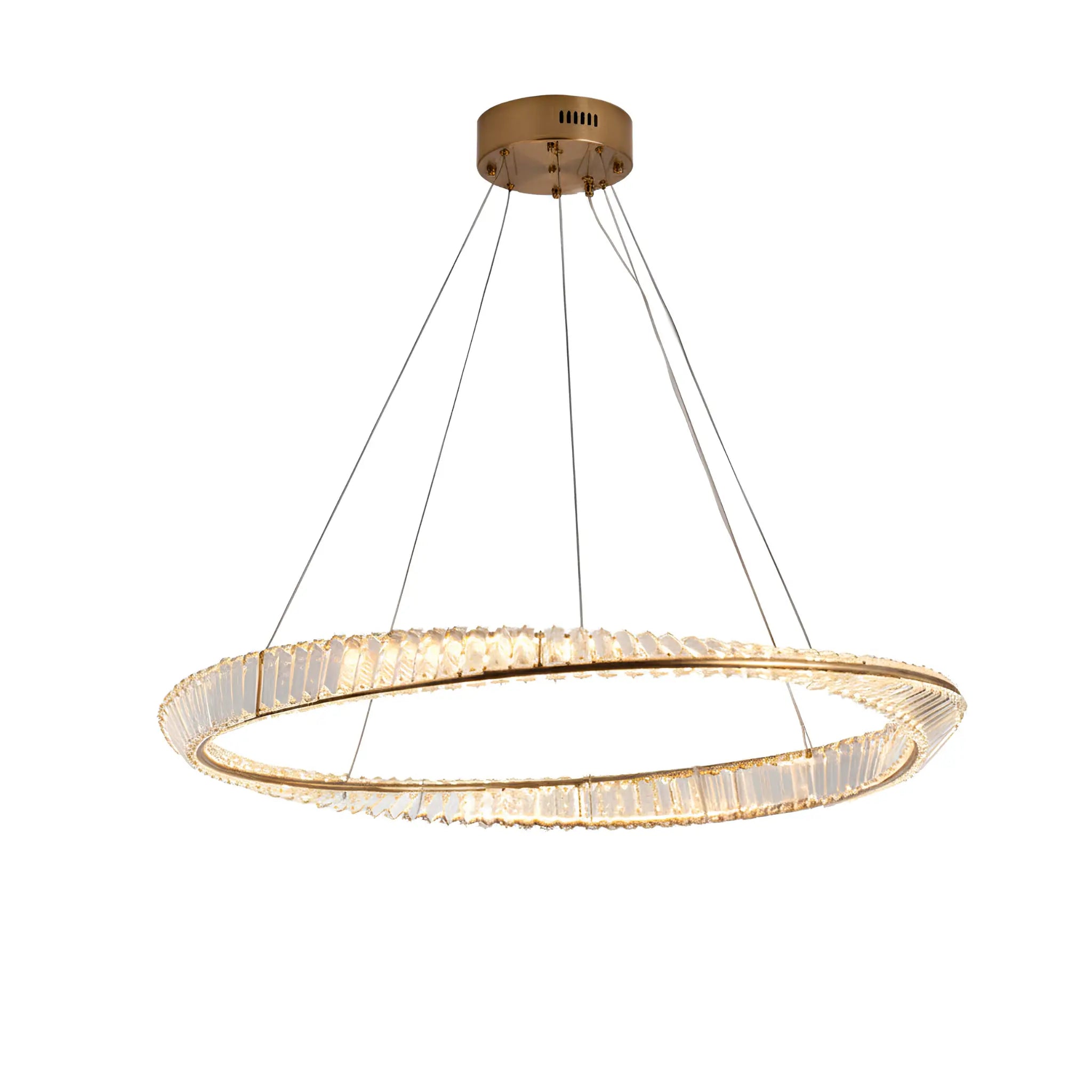 Green earth Aurora Tri-Colour Dimmable LED Crystal Chandelier