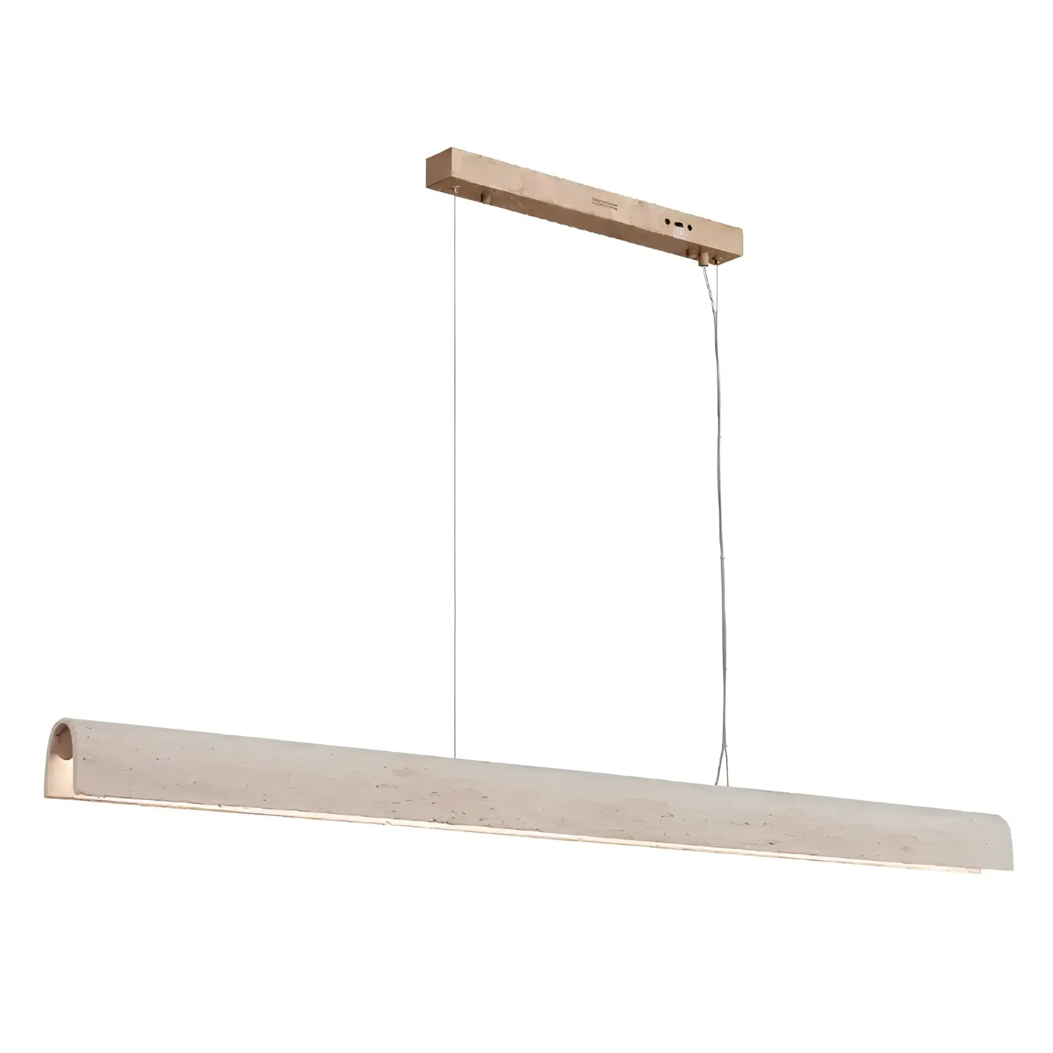 Ridge 1.5m Beige Travertine Modern Linear Led Pendant