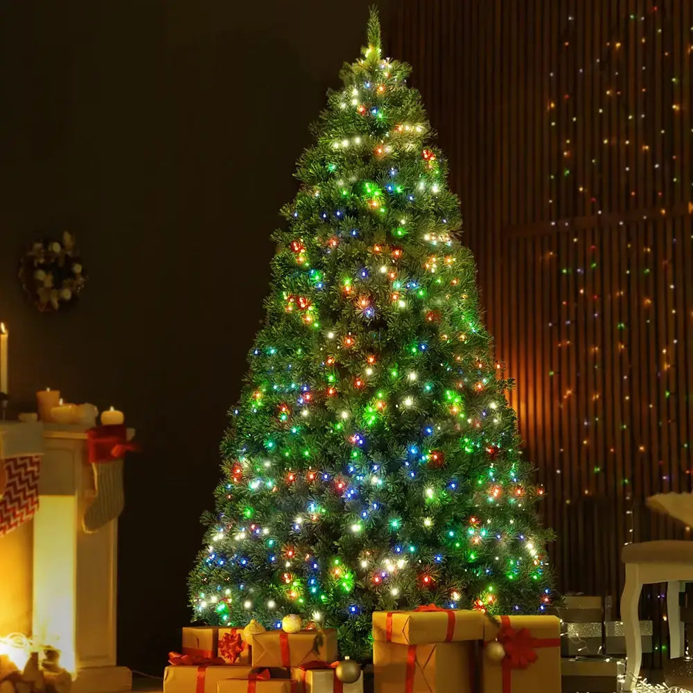 1.8m Rgb Remote Led Christmas Tree 890 Tips Green