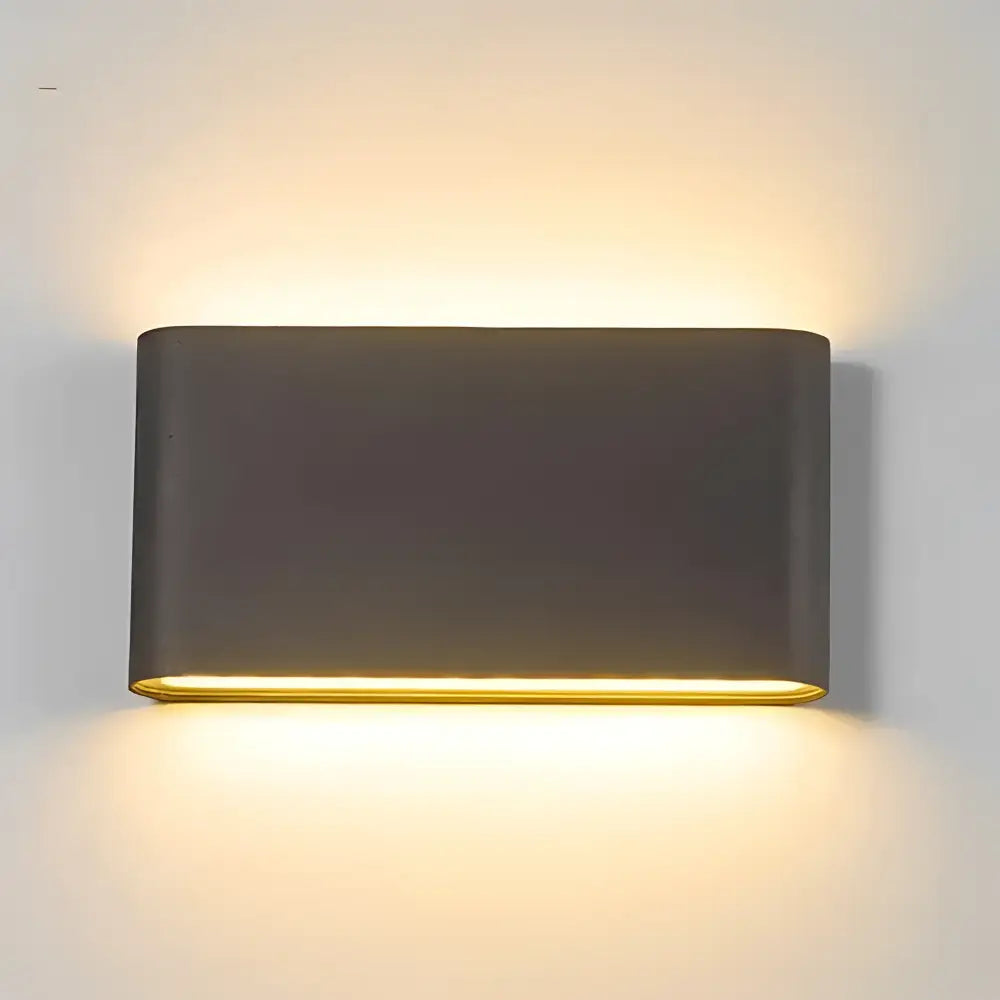 Green Earth Lighting Australia General HAYDEN 12W Up/Down Matt Black LED Wall Lamp IP54