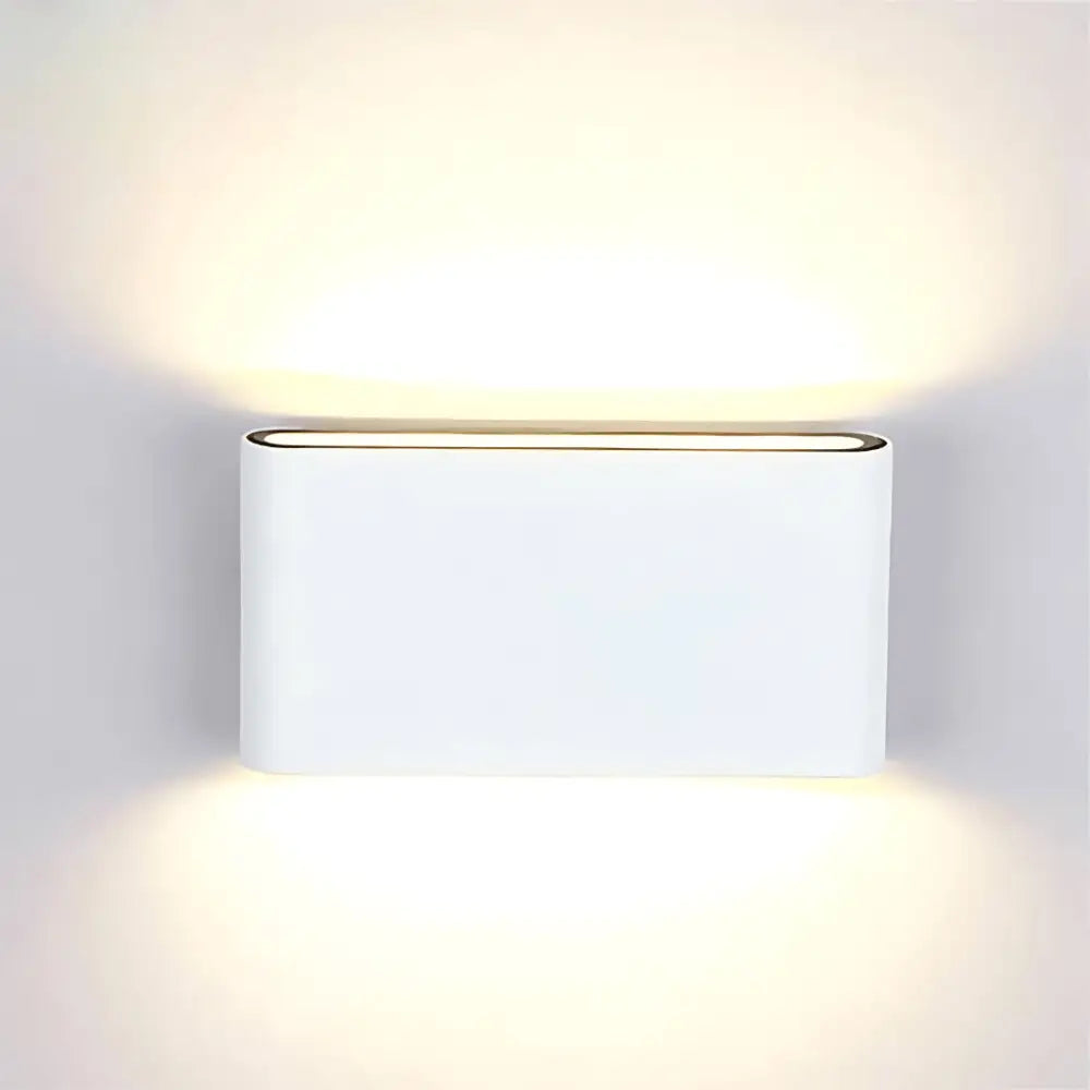 Green Earth Lighting Australia General 2700k HAYDEN 12W Up/Down White LED Wall Lamp IP54 10880