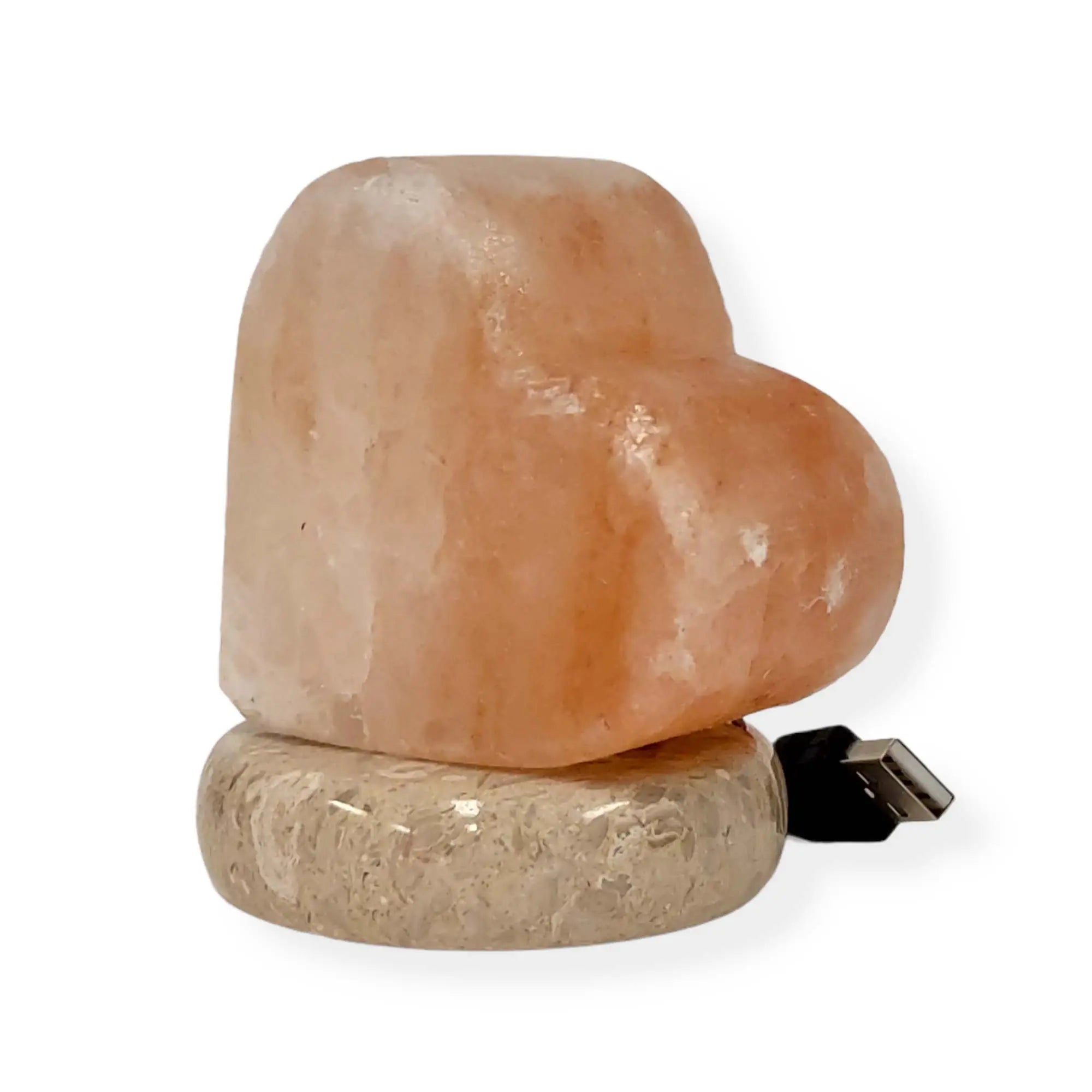 Heart Shape Usb Himalayan Salt Lamp Green Earth