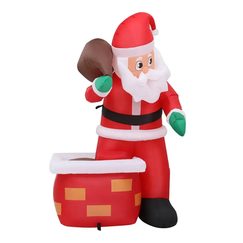 Illuminated Christmas Inflatable Santa Décor