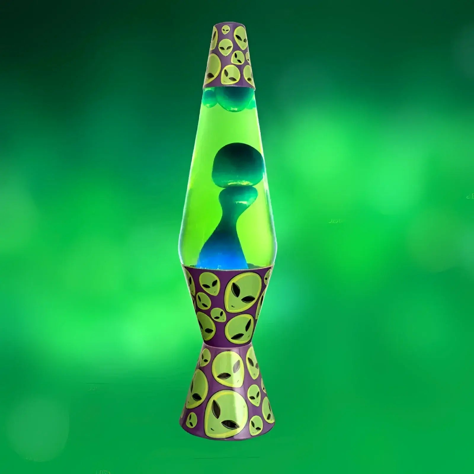 Lava Lamp Alien Diamond Motion 37cm Tall Green Alien