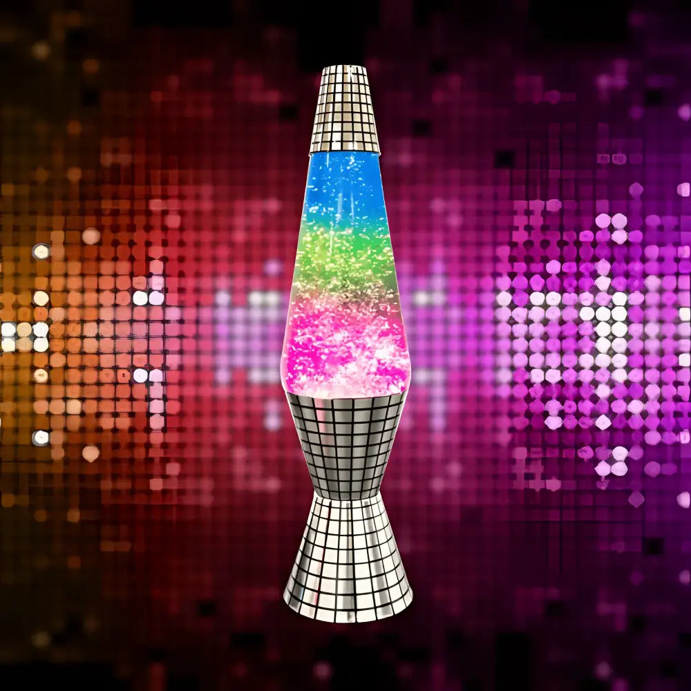 Green Earth Lighting Australia Lava Lamp Lava Lamp Diamond Motion Disco Mirror Glitter - 37cm KLS-DGL/DM