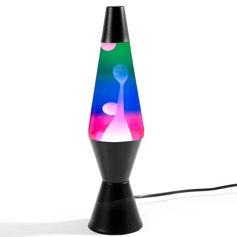 Pink ombre diamond motion lava lamp – 37cm tall retro light from greenearth.net.au.