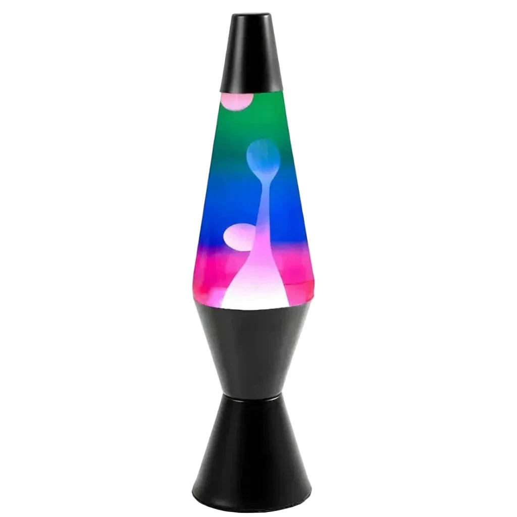 Pink ombre diamond motion lava lamp – 37cm tall retro light from greenearth.net.au.