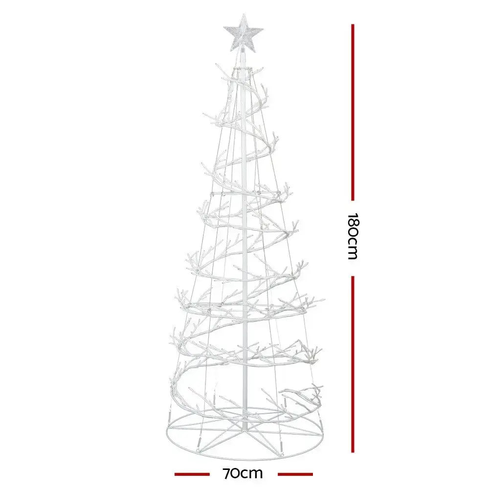 Led Spiral Christmas Tree with 320 Led Lights