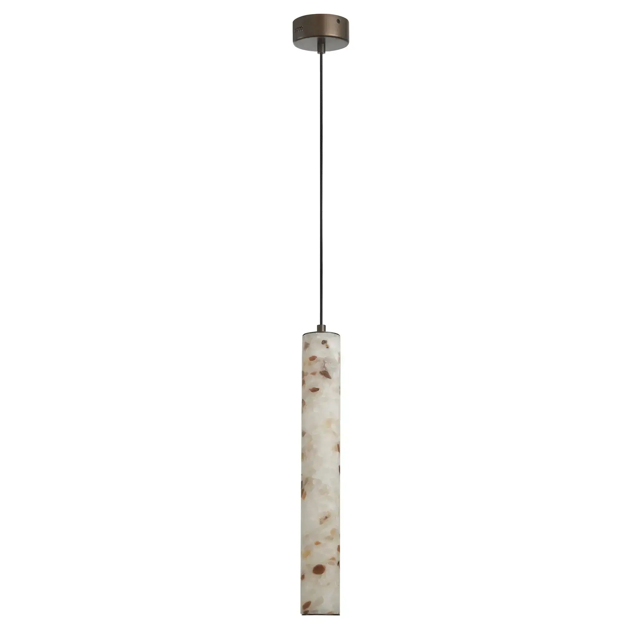 Lennox Alabaster Stone Spanish Marble Pendant Light