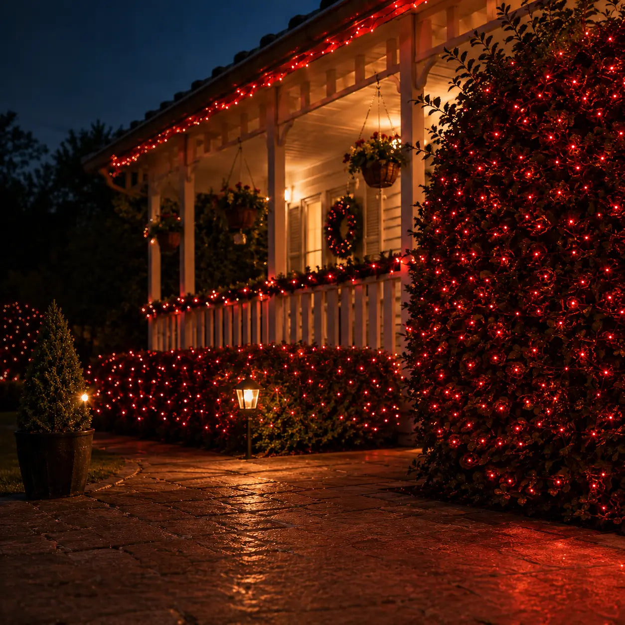 Lexi Lighting 21M 240 LED Red Colour Connectable Fairy Lights