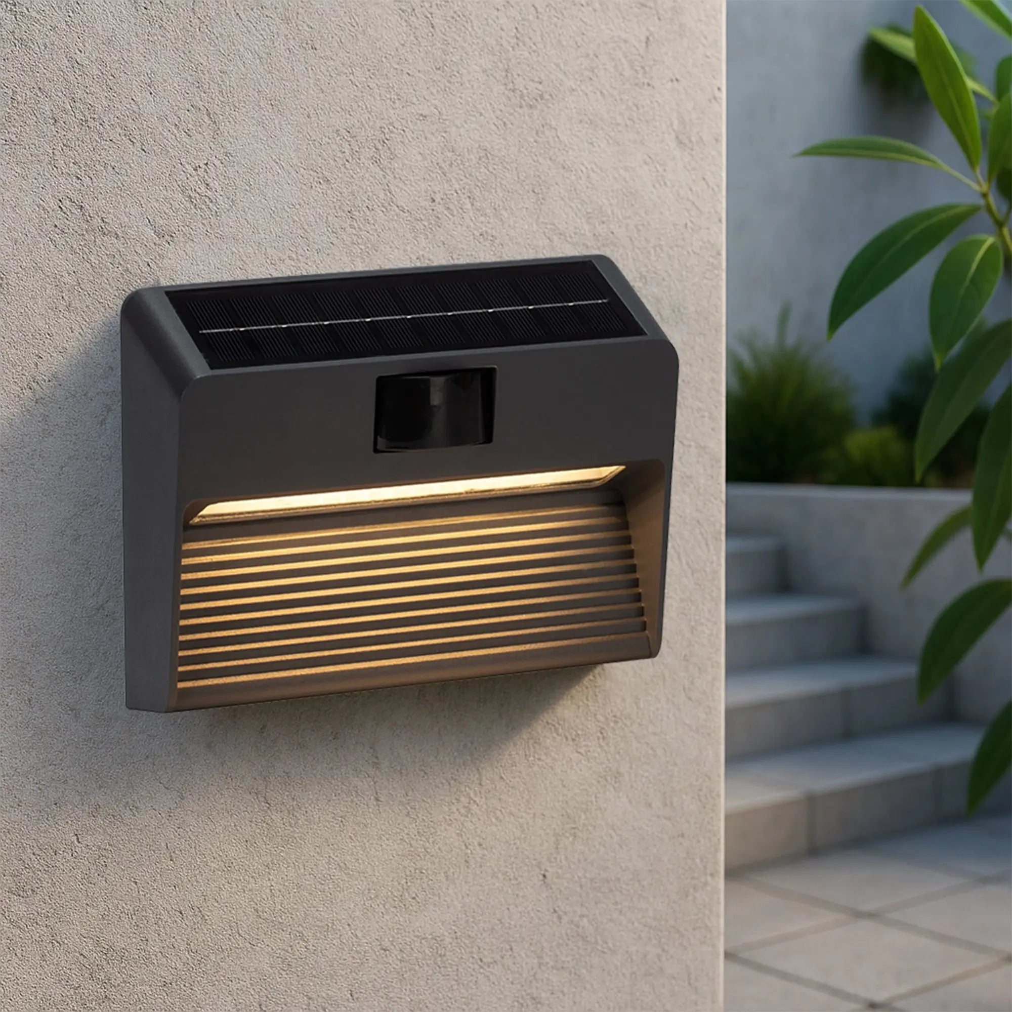Lexi Lighting Nexa Solar Led Outdoor Wall Light with Pir Sensor Ip65