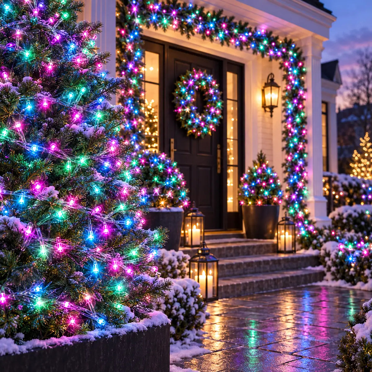 Lexi Lighting 16M 720 LED Candy Cluster Lights