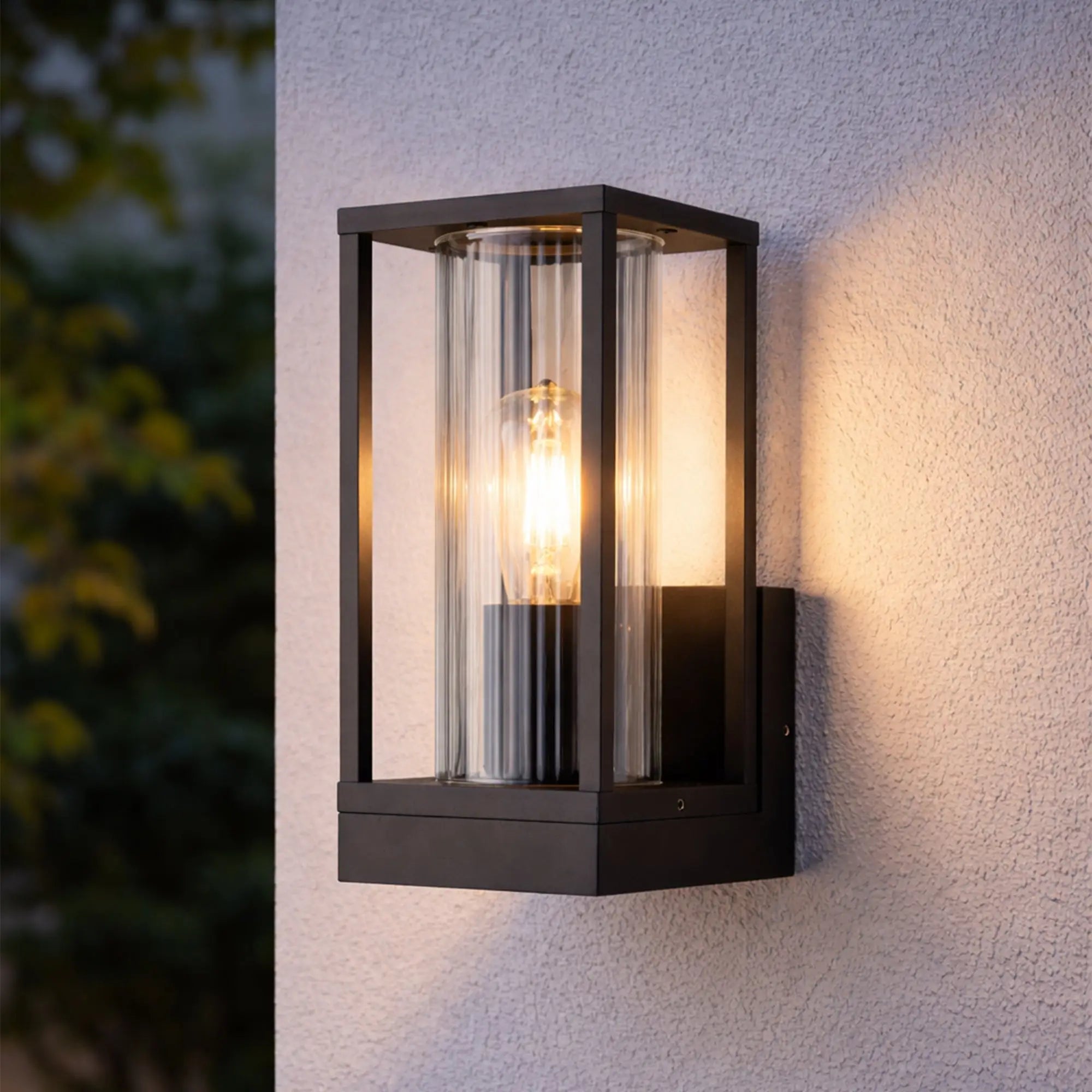 Lexi Lighting Arlo Frame Black Outdoor Wall Sconce