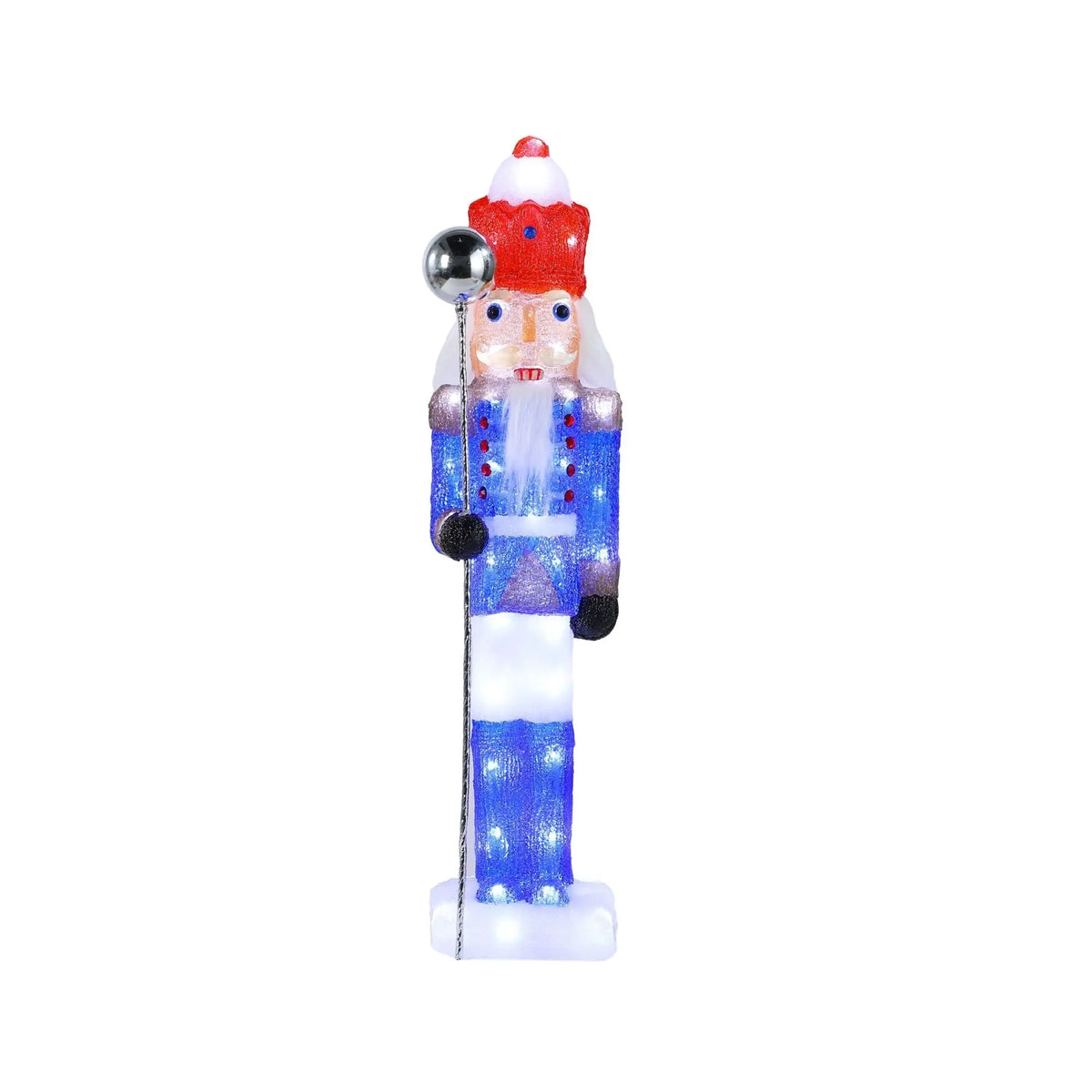 Lexi Lighting Acrylic Nutcracker V2 63cm Led