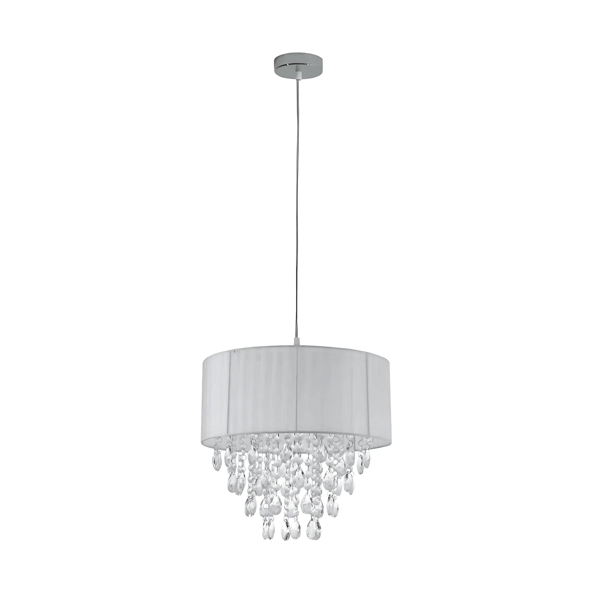 Delia White Acrylic Chandelier Pendant Light Modern