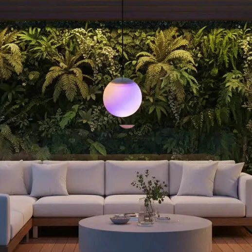 Lexi LED Hanging 20cm Mood Ball Solar + DC Power