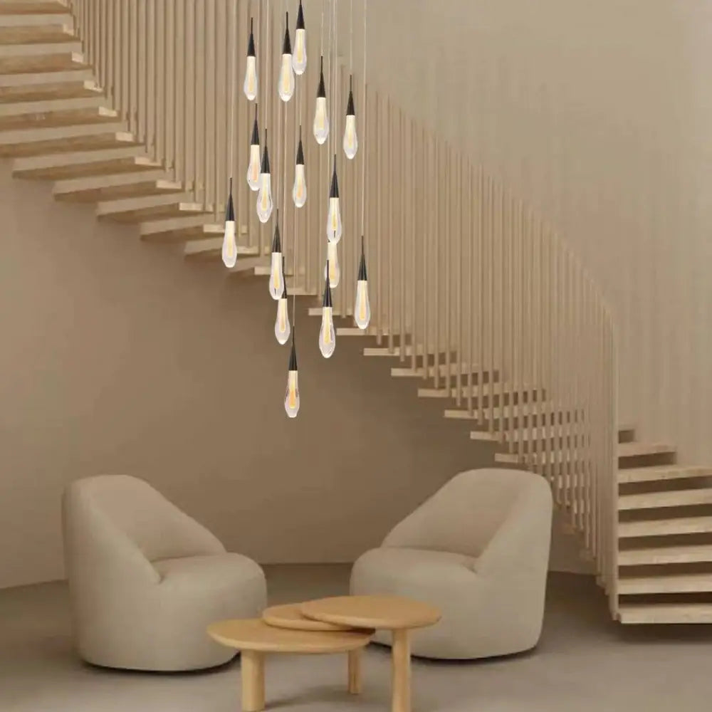 Lighting Creations Chandeliers DAINTREE DEW 16-Light Drop Crystal Chandelier Pendant Light