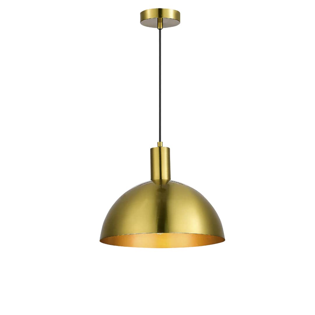 Brass pendant on sale light globe