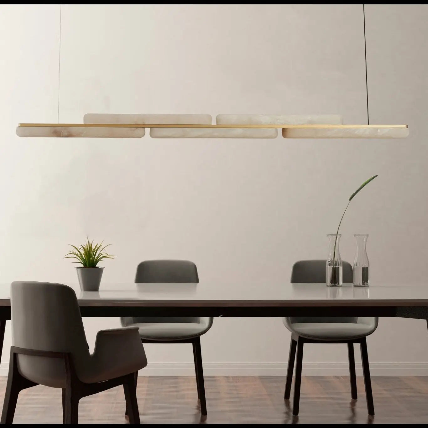Lina Alabaster Style Spanish Marble Pendant Light