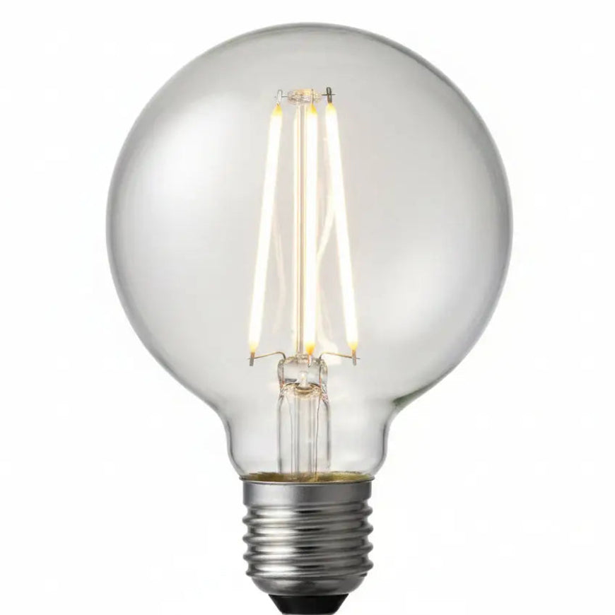 7.2W LED Dimmable G95 Filament Globe E27 Soft White | Clear