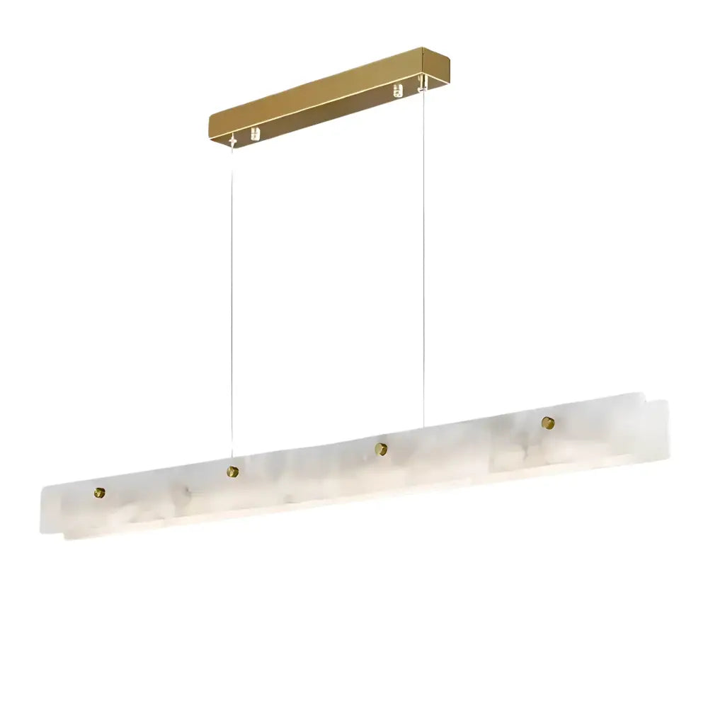 Madison Luxe+ 1.5M Spanish Marble LED Pendant Light with Brass Finish