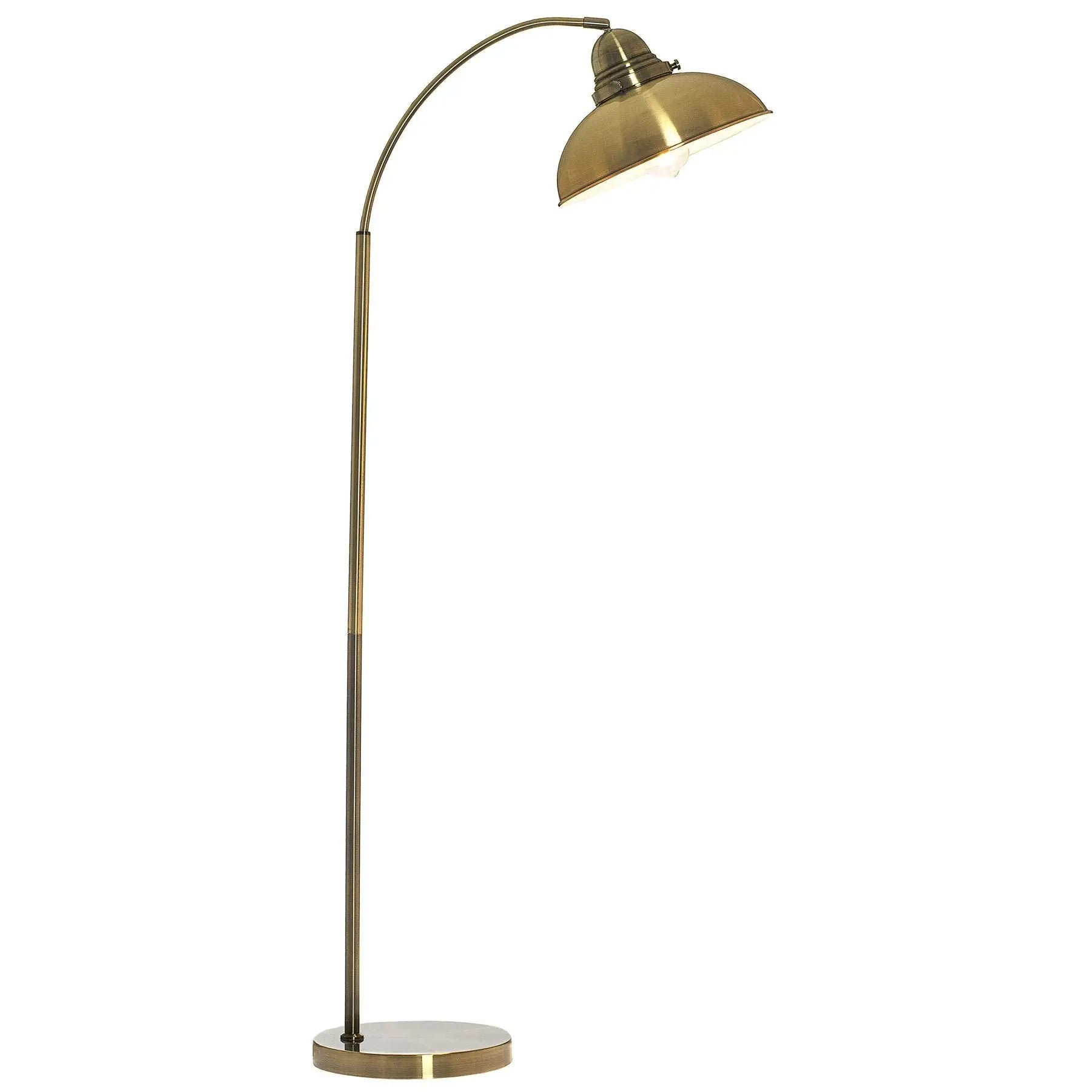 Manor Metal Floor Lamp - Weathered Brass Lexi Lighting