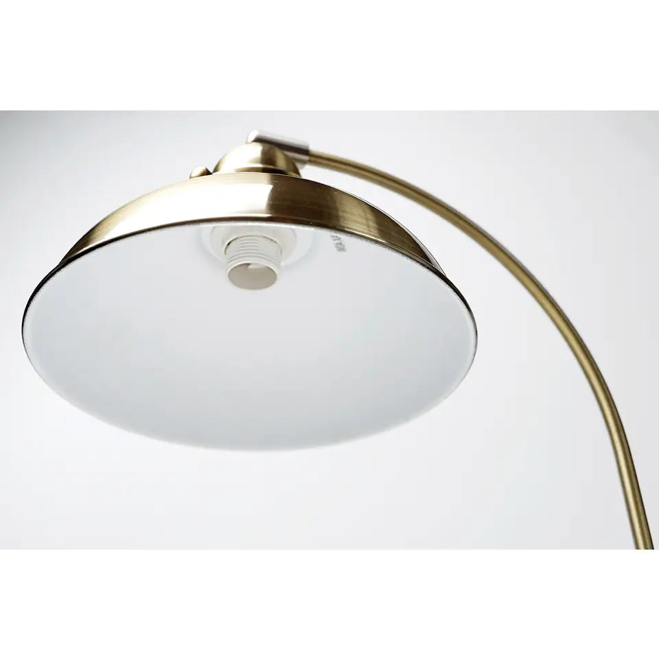 Manor Metal Floor Lamp - Weathered Brass Lexi Lighting