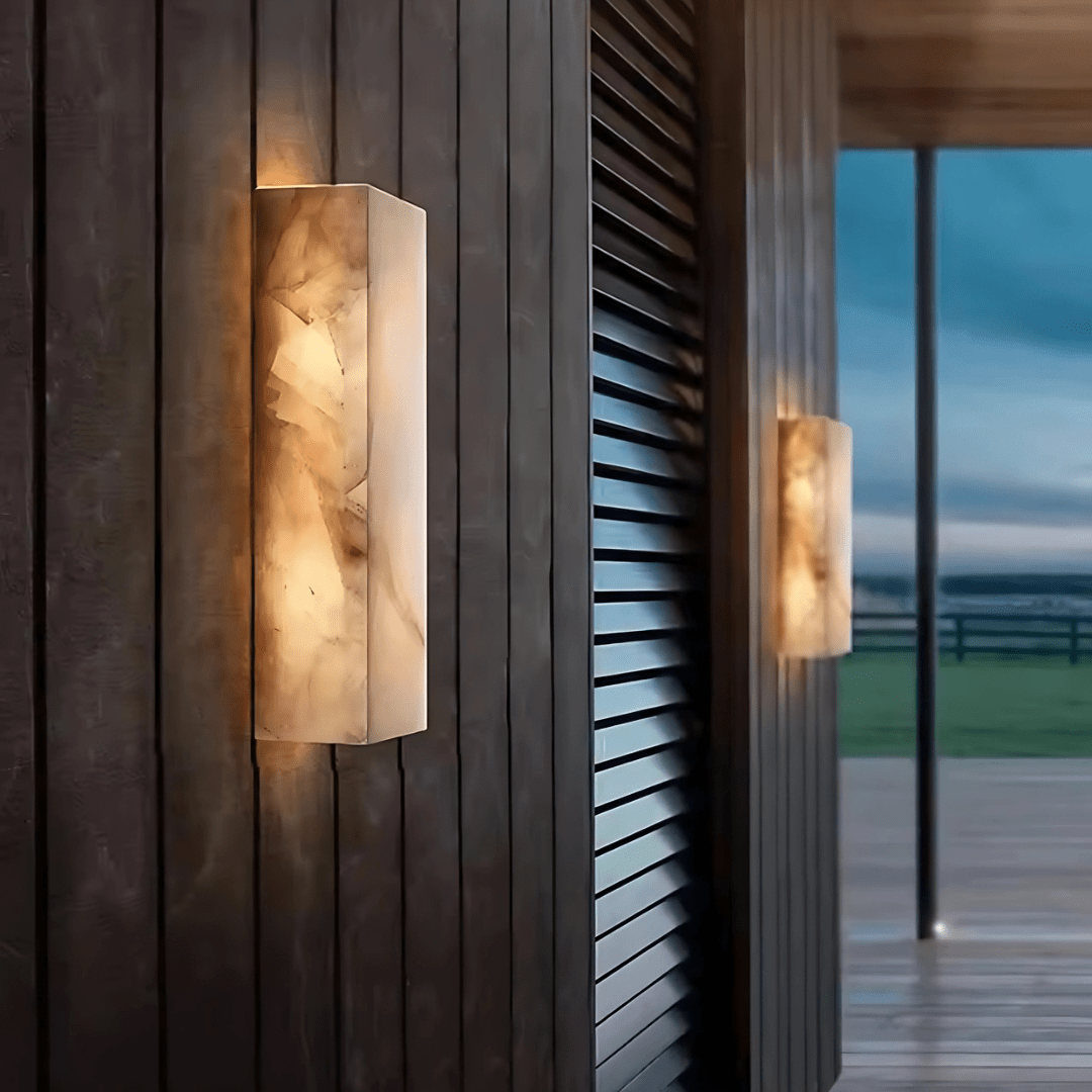 Green Earth Lighting Australia Exterior Wall Light MARBELLA IP65 Spanish Marble Exterior LED Wall Light