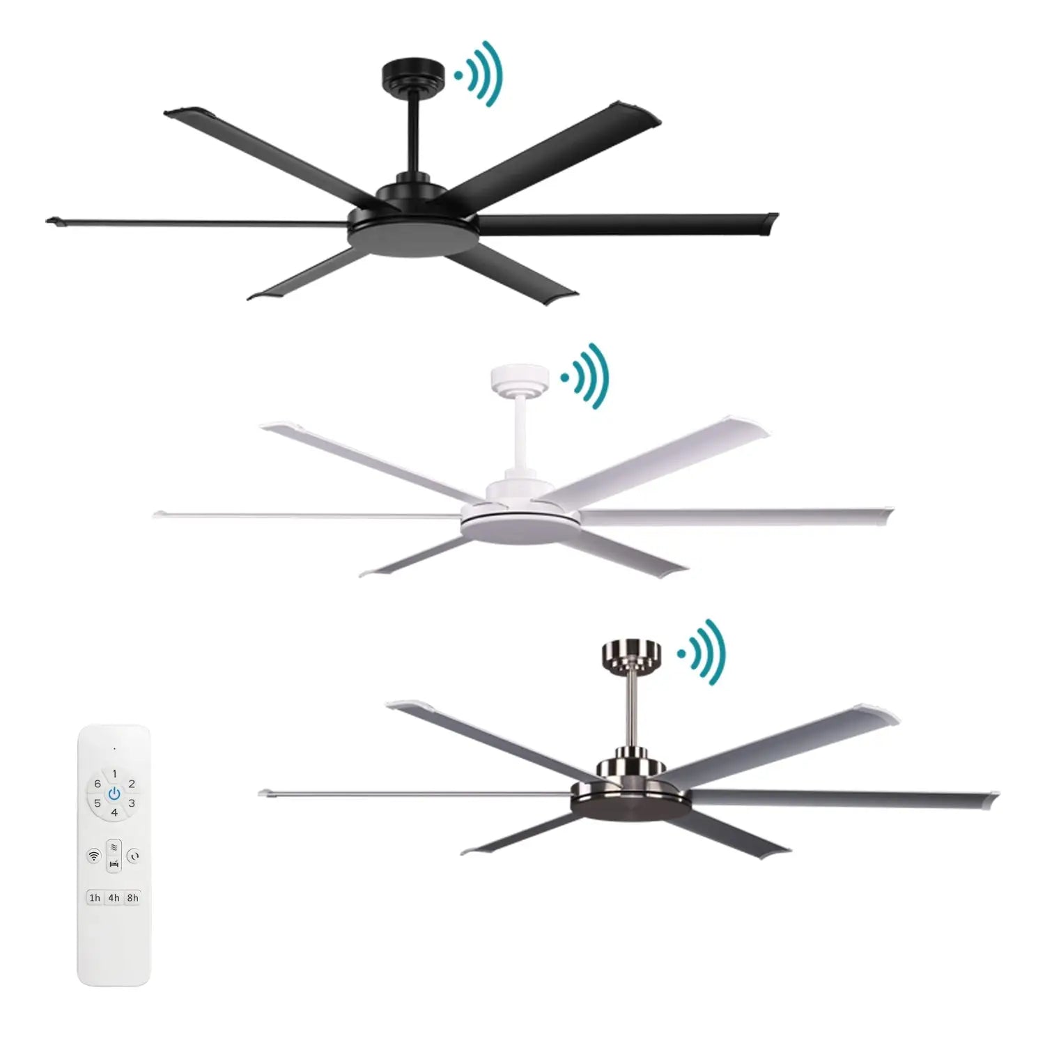 Albatross II 72″ DC Smart Ceiling Fan With WiFi Remote Control