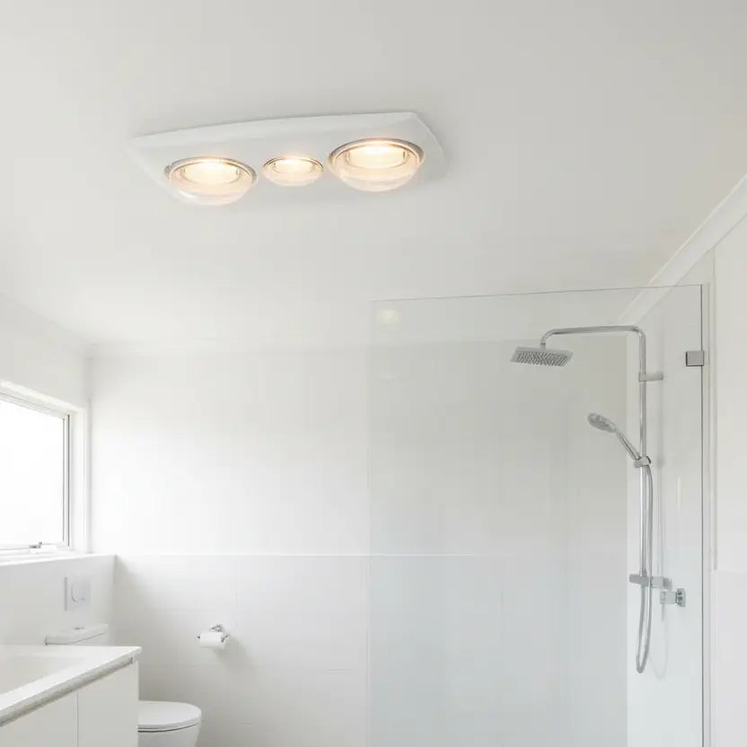 Martec Contour 2 3-in-1 Bathroom Heater Exhaust Fan and Led Light