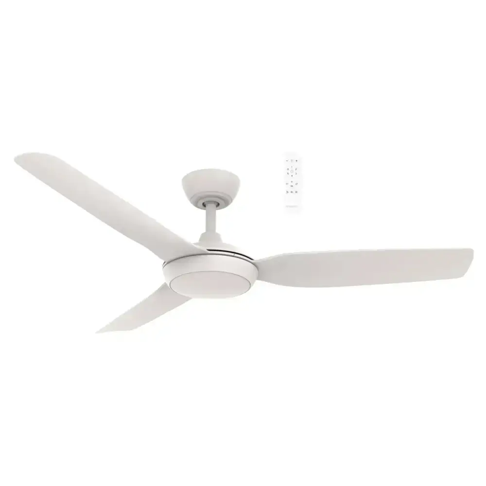 Smart Ceiling Fan with Led Light | Viper Dc 48″ & 52″ - Matt White