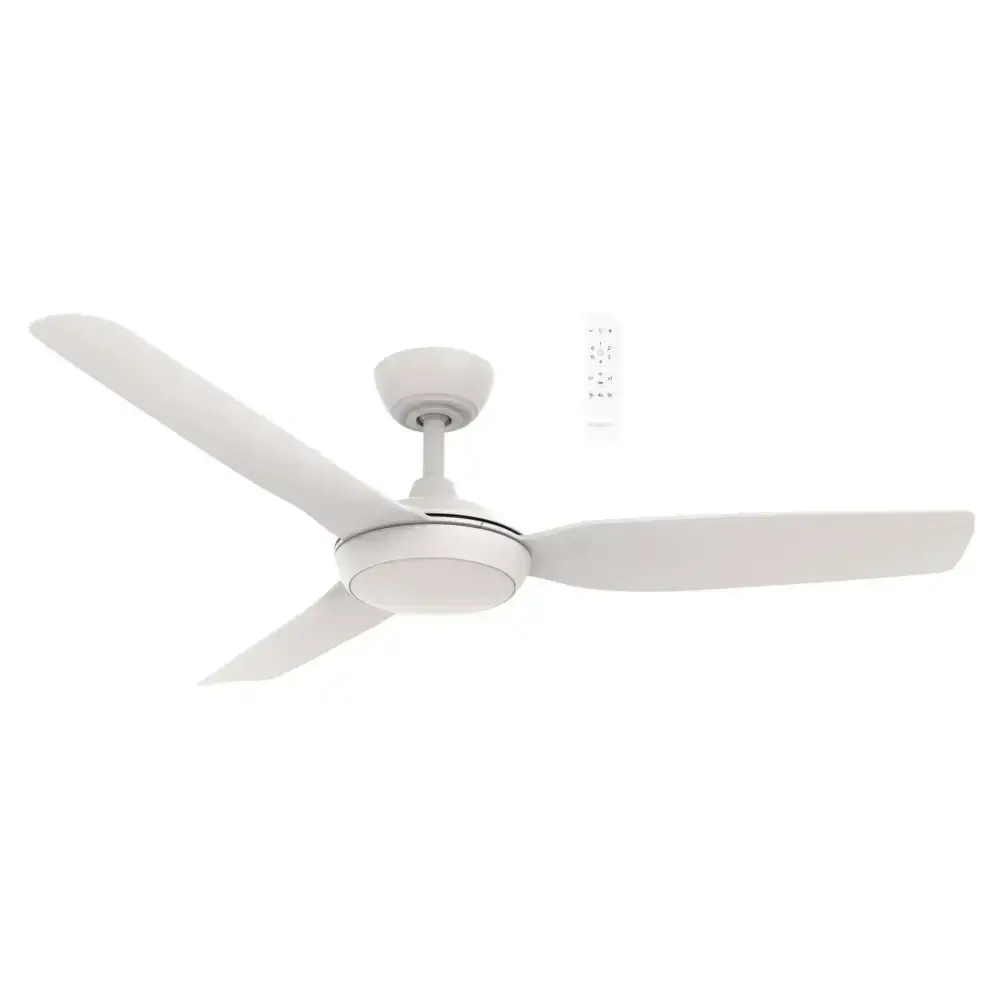 Smart Ceiling Fan with Led Light | Viper Dc 48″ & 52″ - Matt White