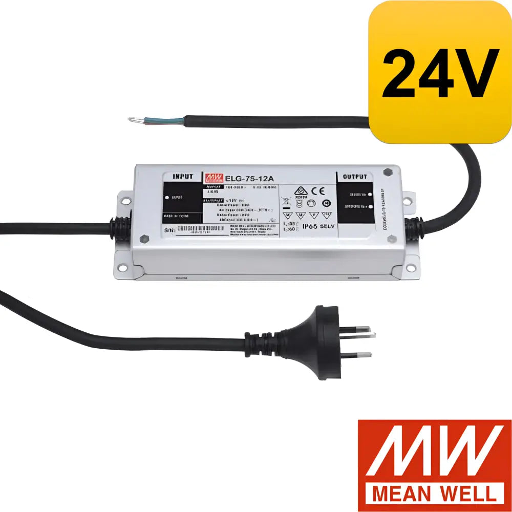 Meanwell Led Driver 24Vdc 24V 60W IP67 Constant Voltage LED DRIVER | MEAN WELL XLG-75 XLG-75-24