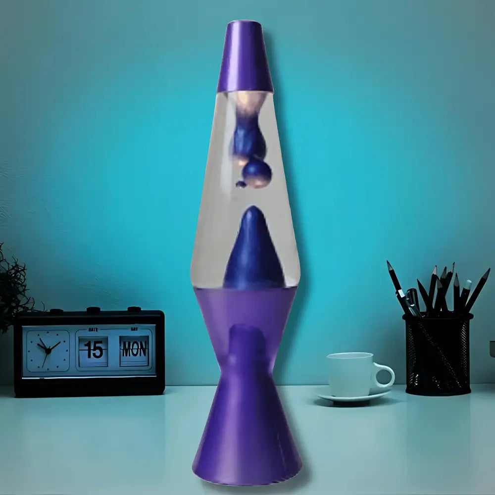 Green Earth Lighting Australia Lava Lamp Metallic Purple Modern Lava Lamp | Contemporary Home Decor | Unique Lighting KM802N3