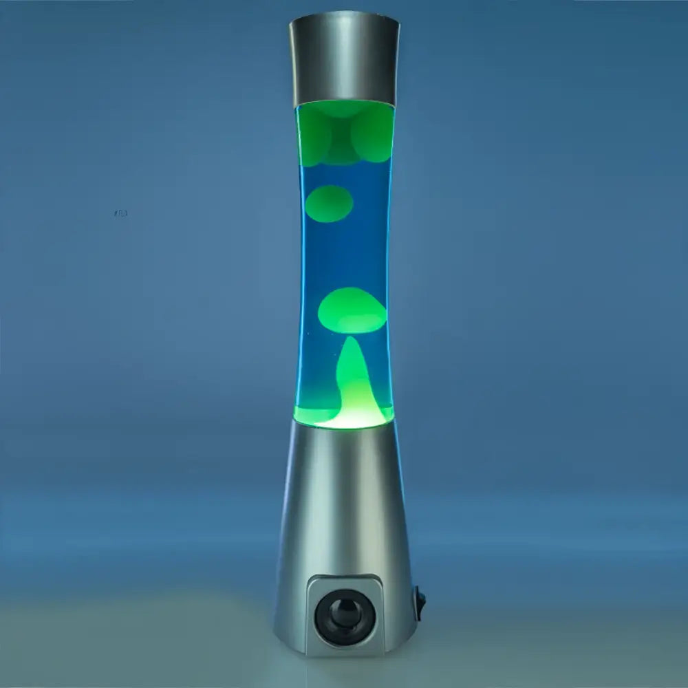 MDI Lava Lamp Silver/Blue/Yellow Motion Lamp Bluetooth Speaker KLS-MLS/SBY
