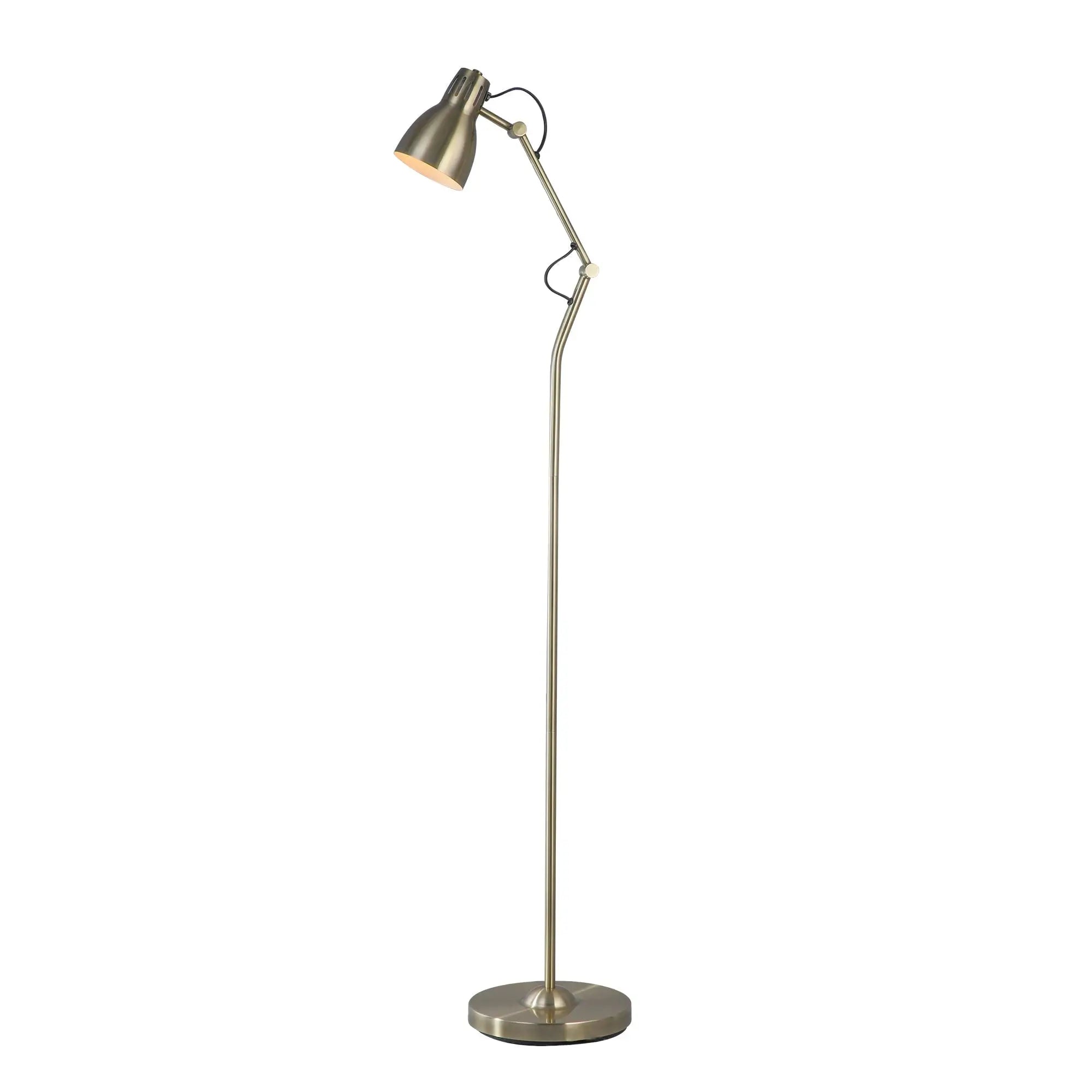 Nord Metal Floor Lamp - Antique Brass Lexi Lighting