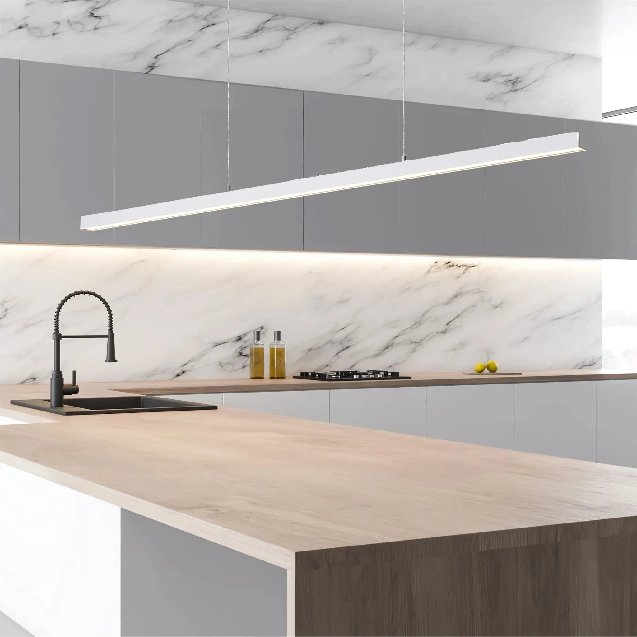 Oriel Shard 1200mm 24w Led Slimline Pendant Light