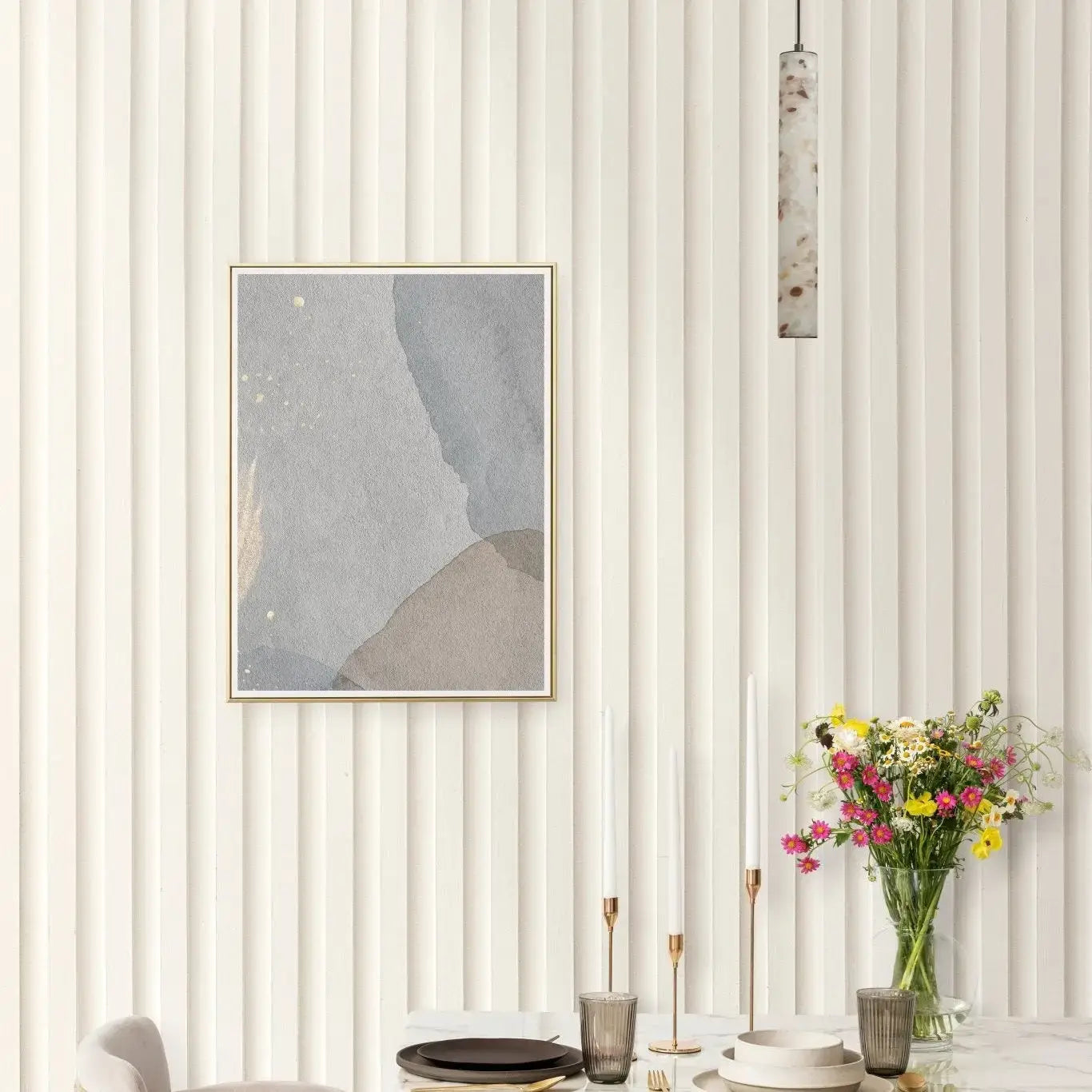 Panora Alabaster Stone Spanish Marble Pendant Light