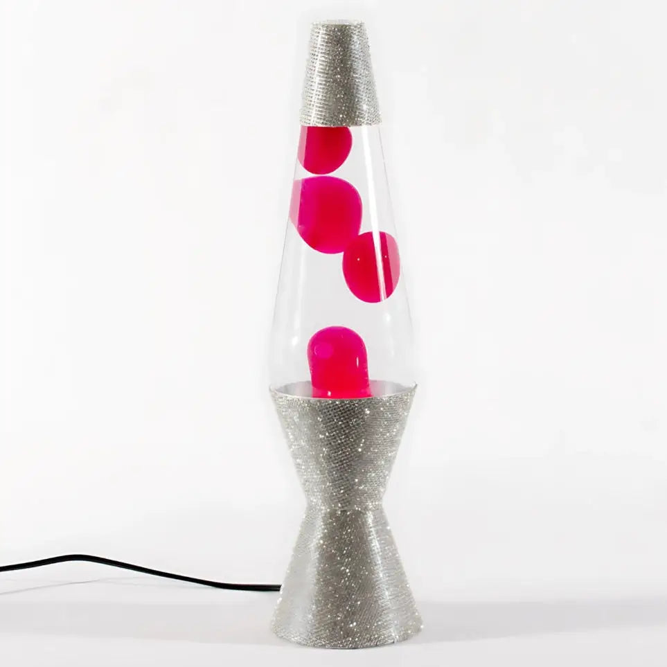 Pink Disco Glam Diamond Motion Lava Lamp