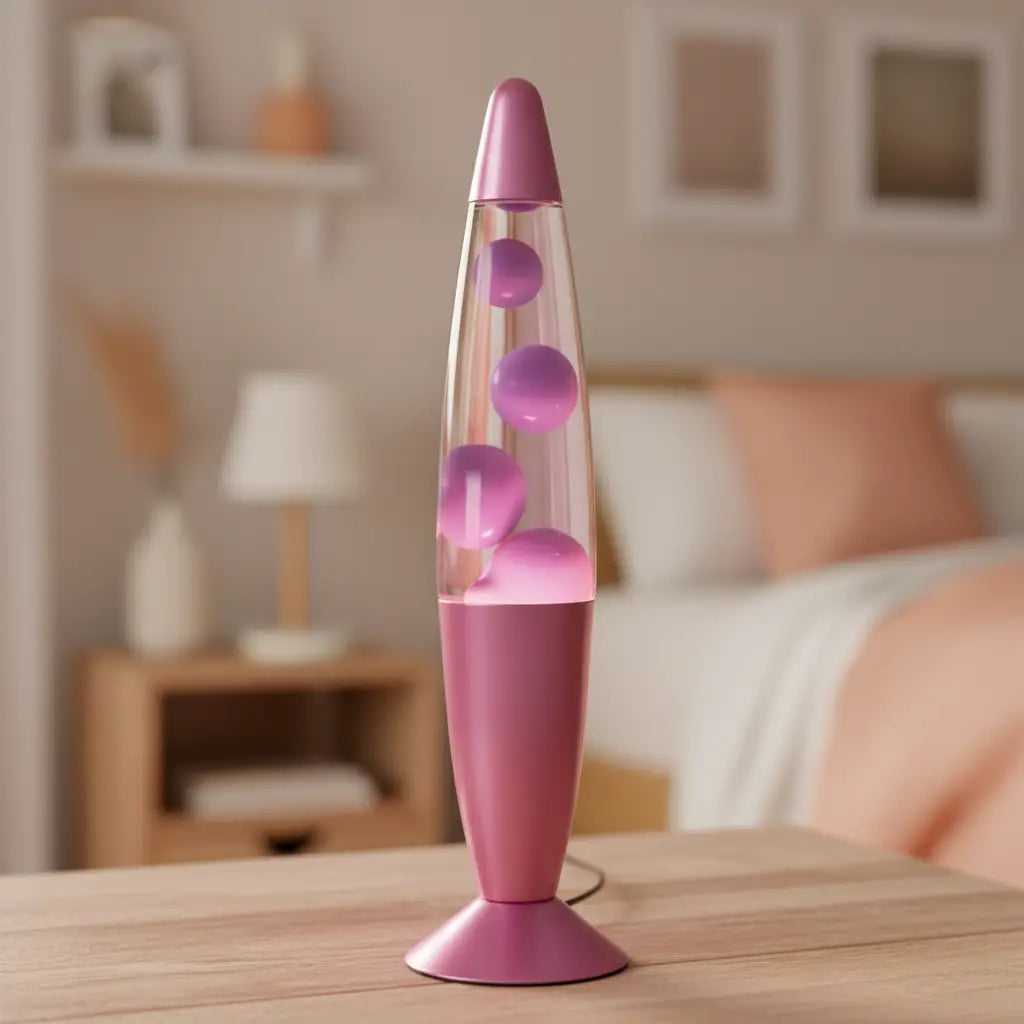 Metallic Pink Magma Motion Lava Lamp