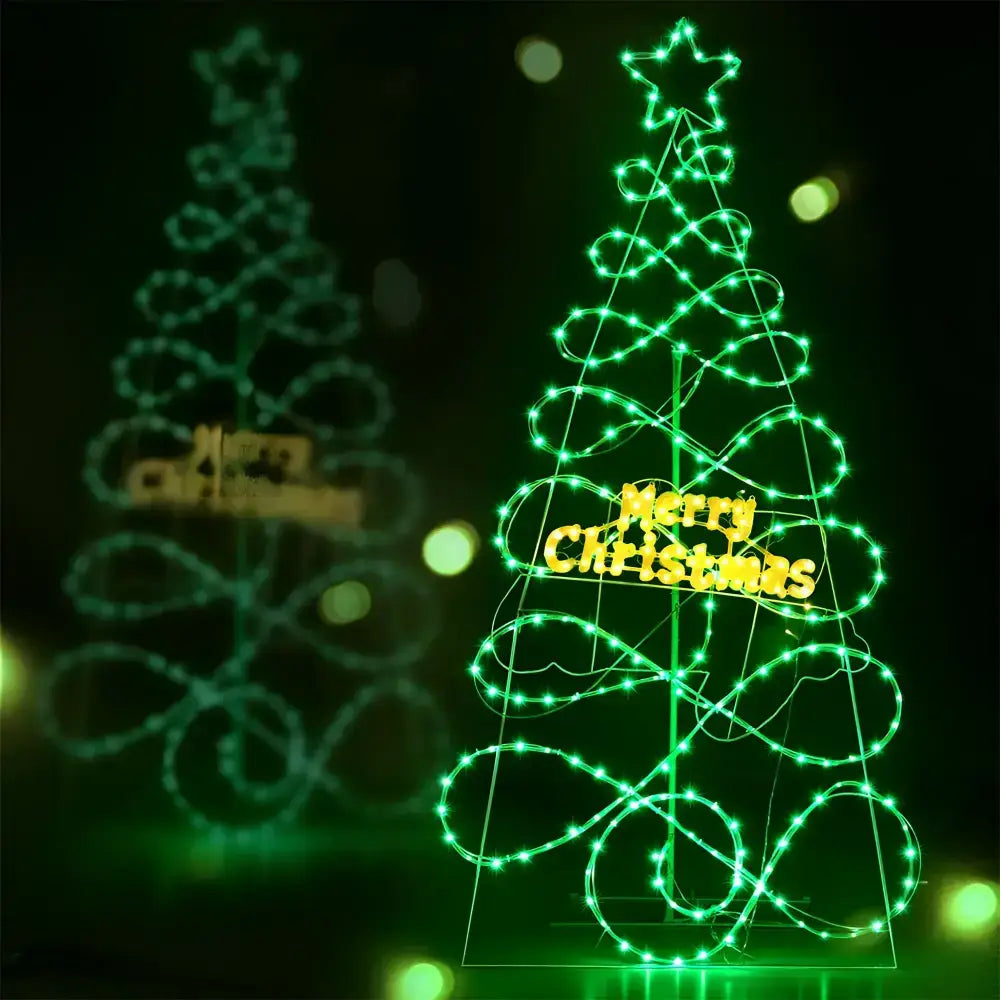 Jingle Jollys 1.7m Christmas Tree 230 Led Rgb Motif