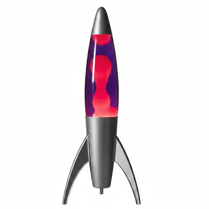 Purple Red Rocket Motion Lava Lamp