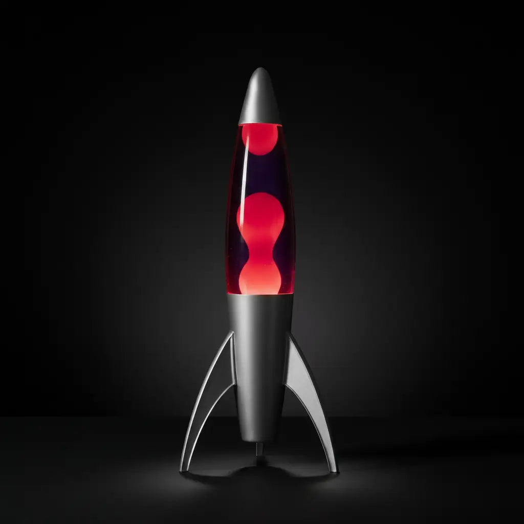 Purple Red Rocket Motion Lava Lamp