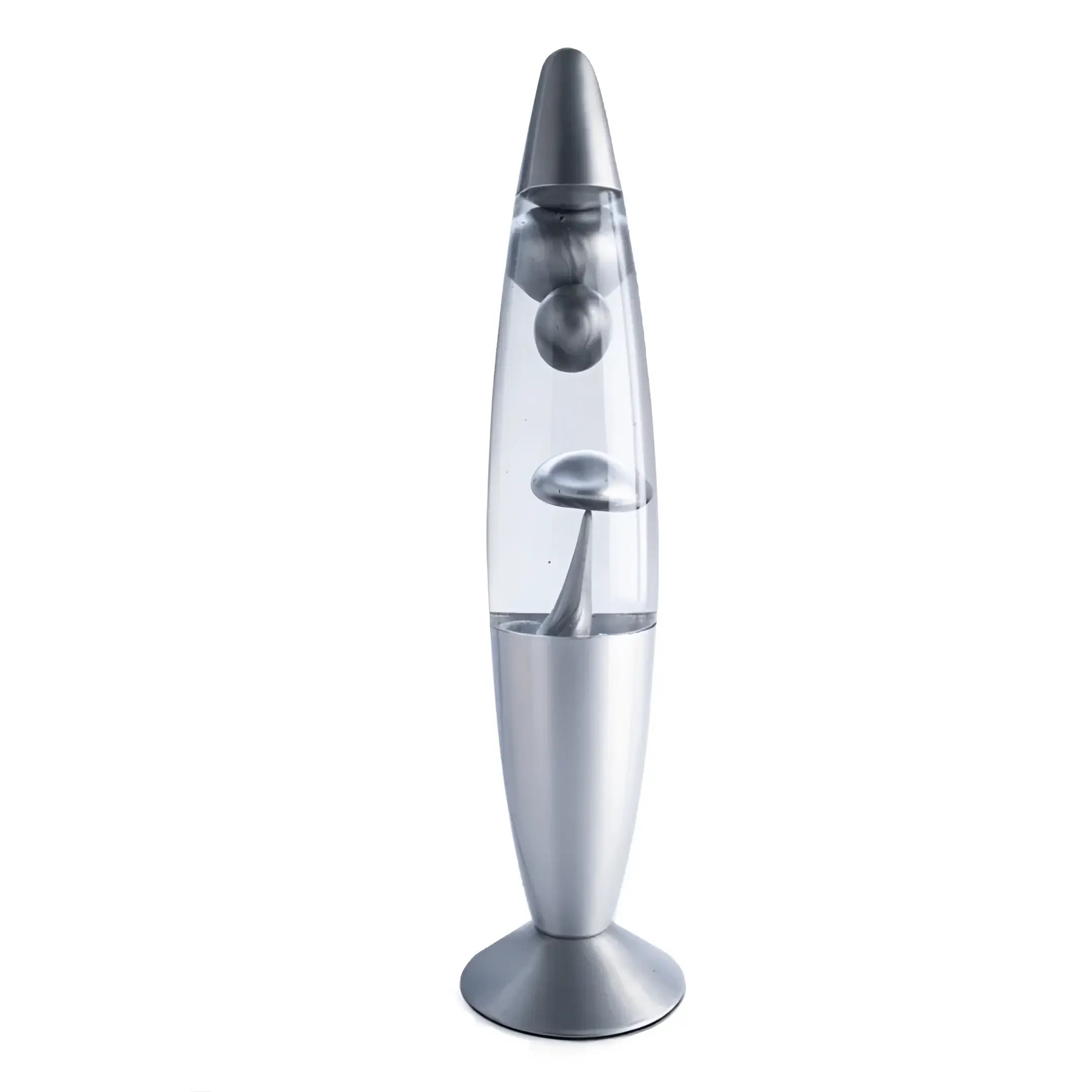 Silver Metallic Magma Motion Lamp – Retro Lava Lamp