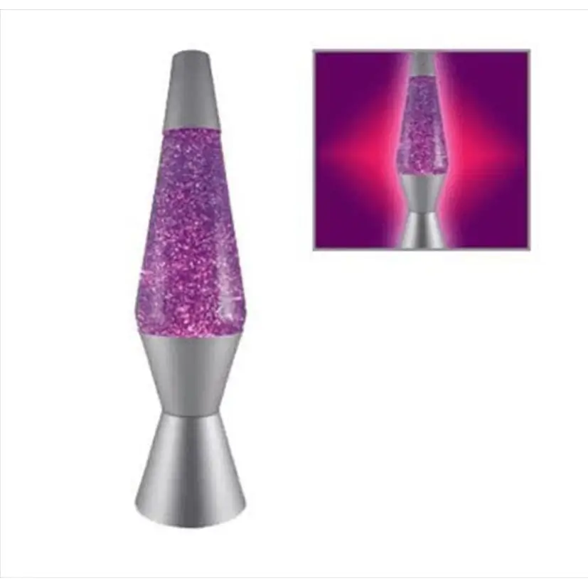 Green Earth Lighting Australia Lava Lamp Silver/Purple Diamond Glitter Lava Lamp V210-2608280