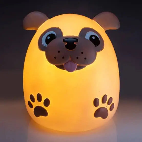 Greenearth Children’s Table Lamp Smoosho's Pals Pug Table Lamp Night Light XW-SPTL/P