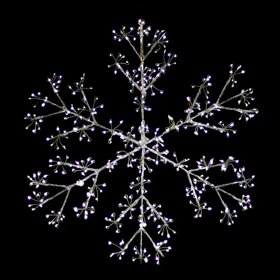 Promo Christmas Ceiling&Wall Decoration Starburst Snowflake Christmas Display Wall Light - Dual Colour MIC003-P