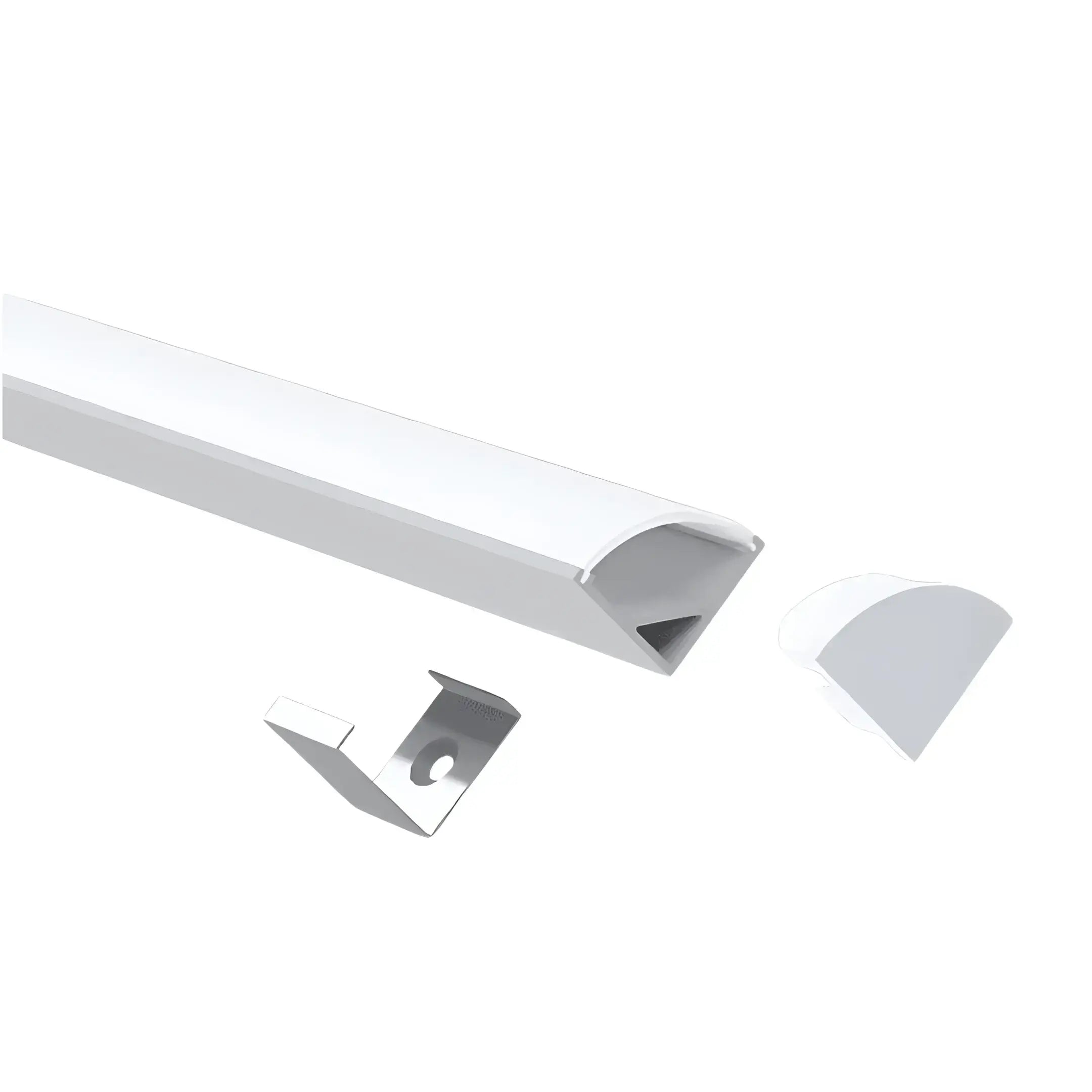 Surface Mount Corner Aluminium Profile - Silver 12mm