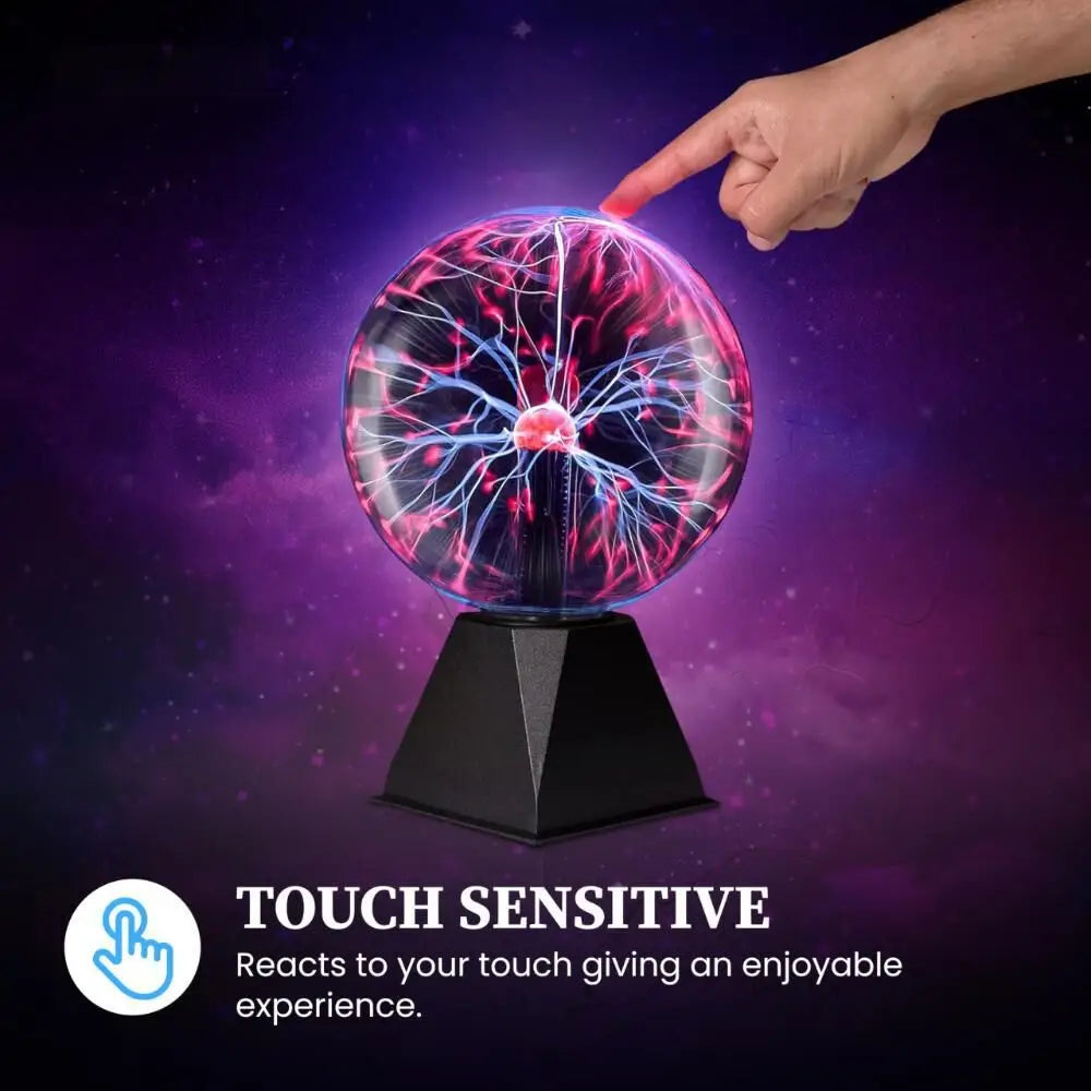 Touch and Sound Sensitive Plasma Ball Lamp for Parties