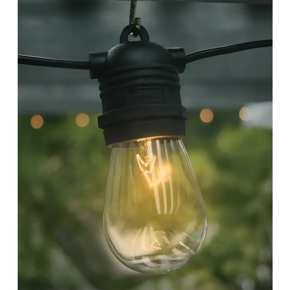 LiquidLEDs Lighting Festoon String Vintage Festoon Globe 11W Incandescent S14 Edison Light Bulb E27